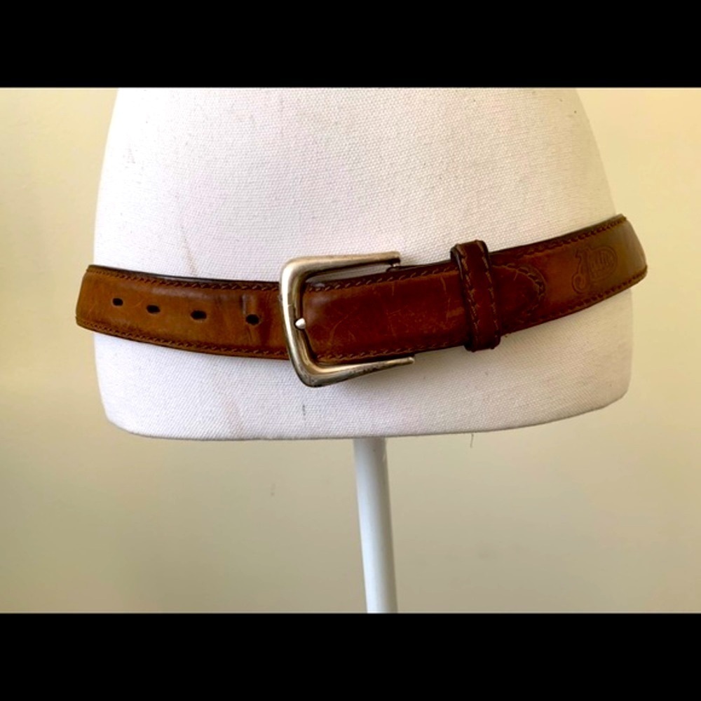 Justin Boots Brown Leather Belt for Men